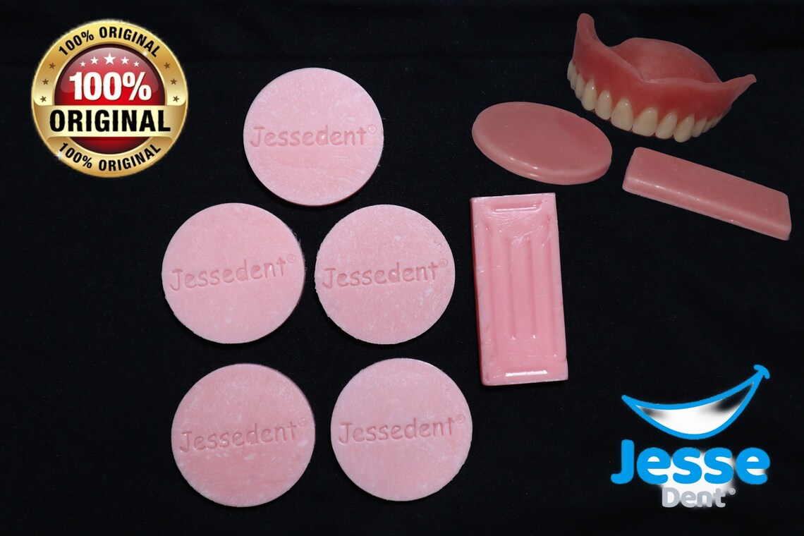 Denture Reline Pink Material .adhesive Pink Gum Dentures Gum. Etsy