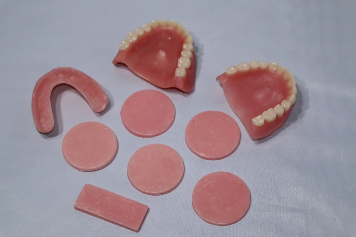 ORIGINAL Denture Reline Pink Material .adhesive Pink Gum Etsy