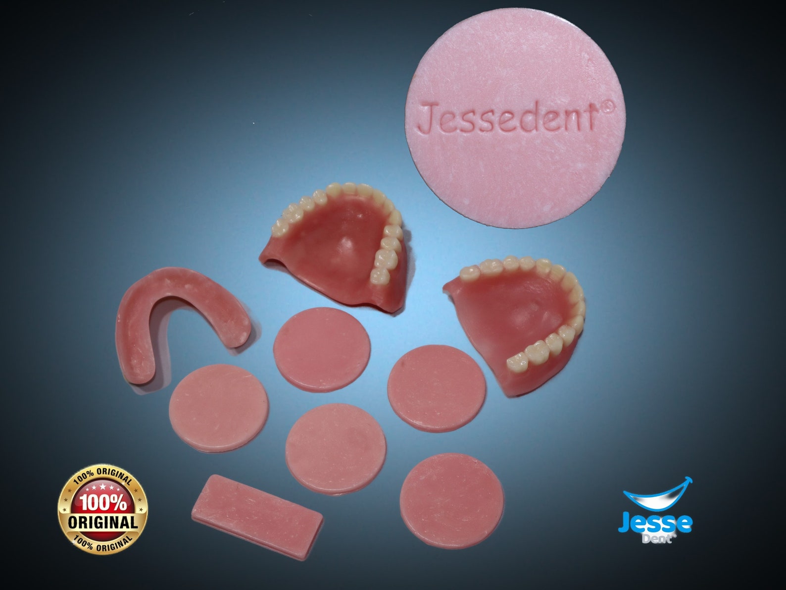 Denture Reline Pink Material .adhesive Pink Gum Dentures Gum. Etsy