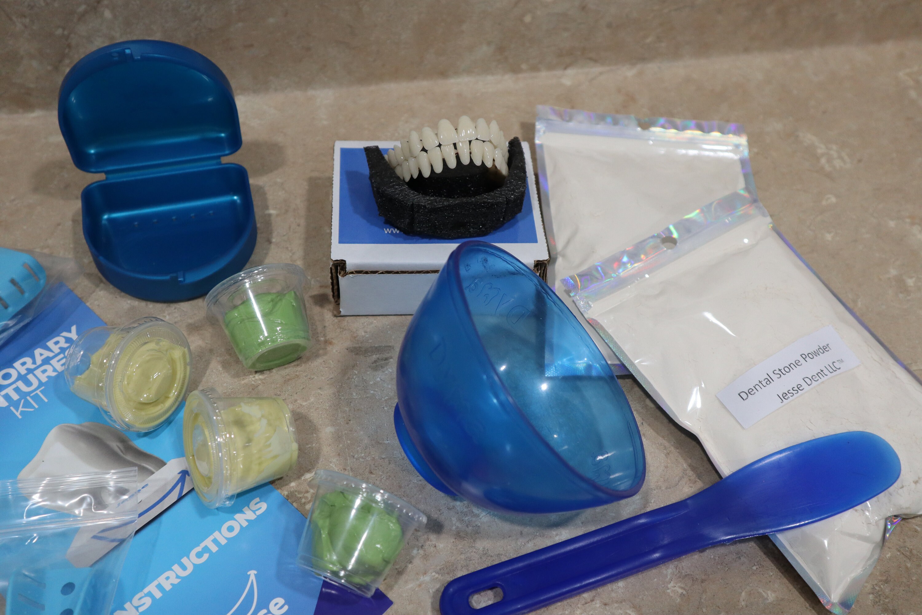 DIY Denture Kit Upper and Lower custom Dentures full Denture Etsy
