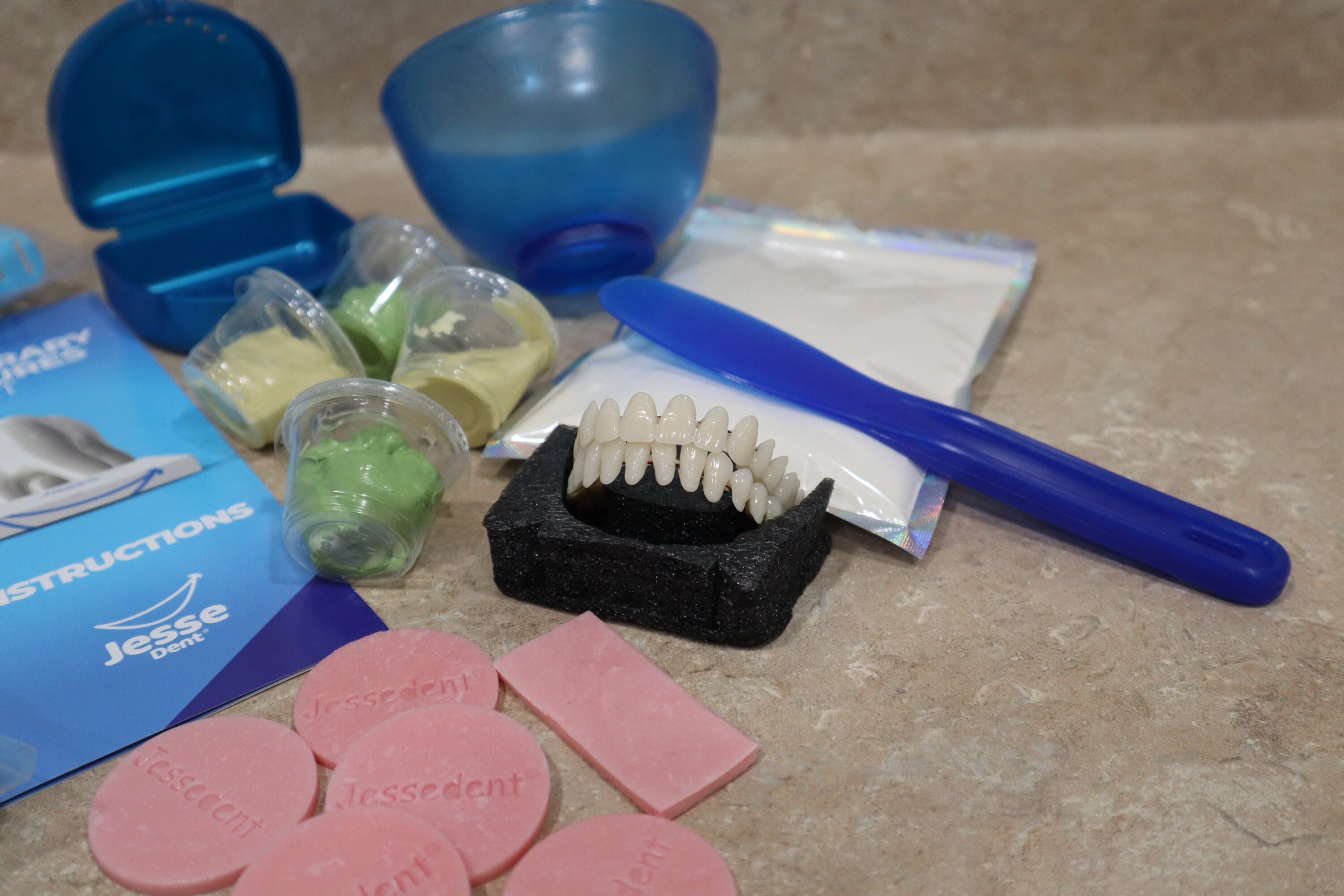 DIY Denture Kit Upper and Lower custom Dentures full Denture Etsy