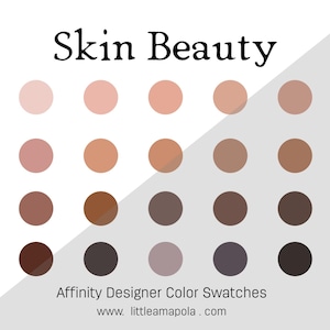 Skin Beauty Color Palette - Handpicked Skin Colors for Affinity ...