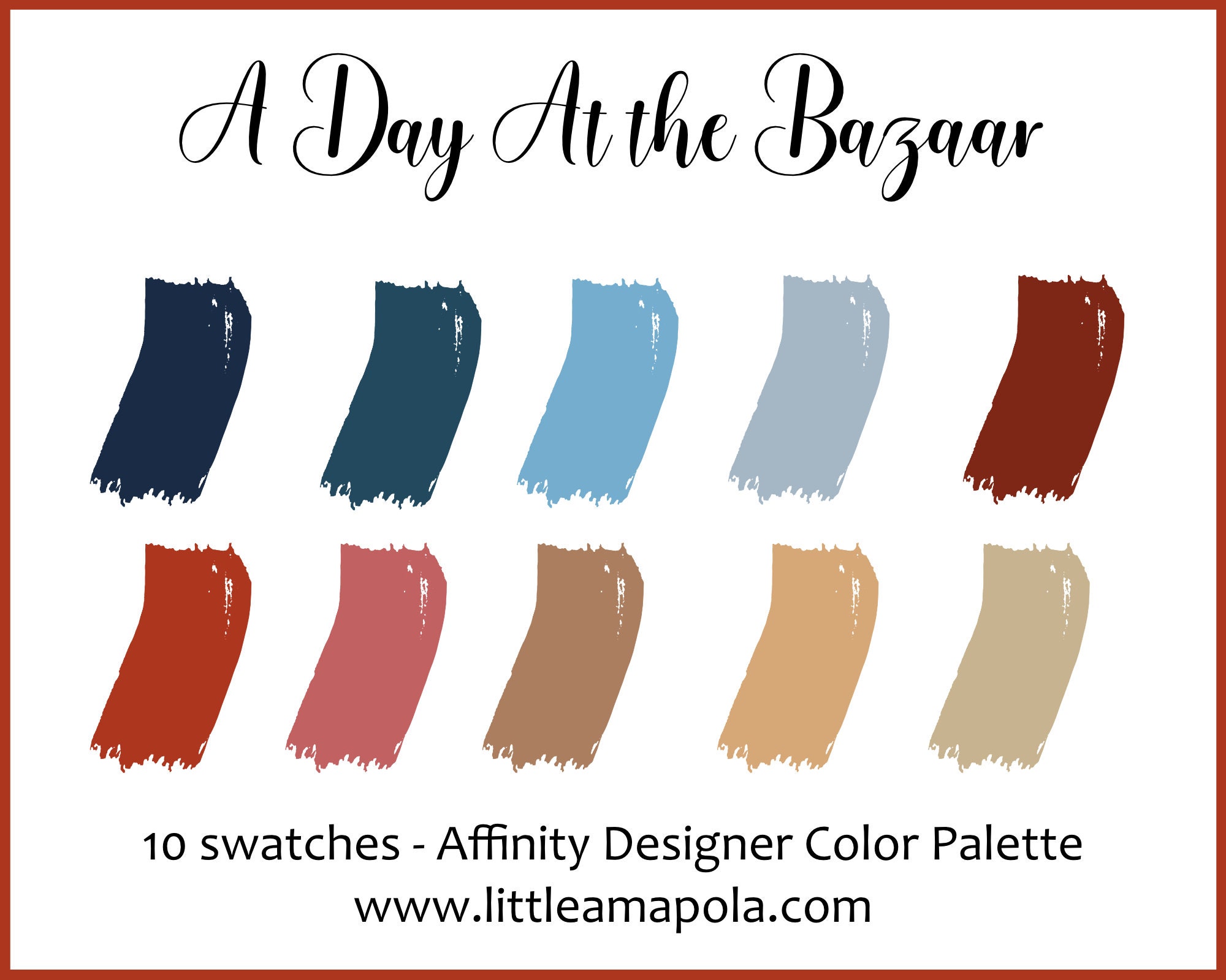 Affinity Designer Color Palette | A Day at the Bazaar | Handpicked ...