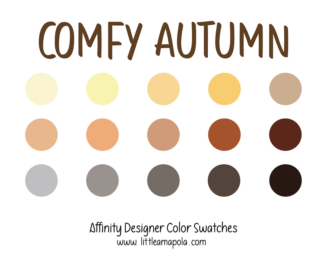 Comfy Autumn Color Palette Affinity Designer Swatches Handpicked Autumn
