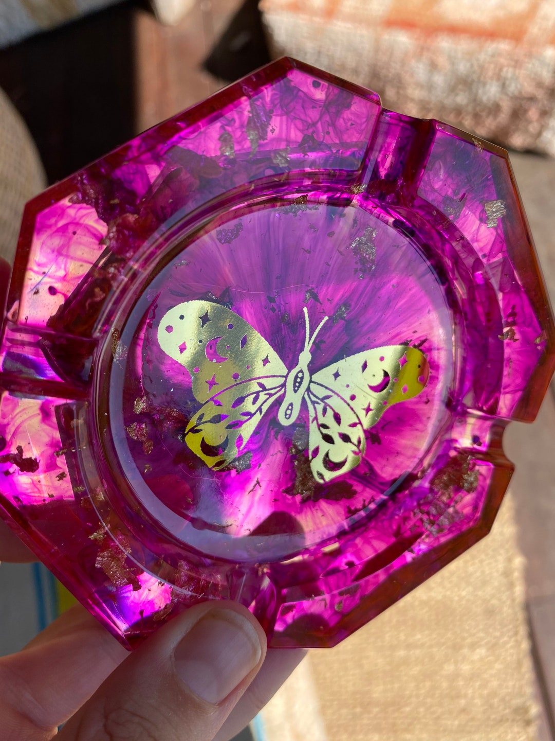 Butterfly Ashtray Etsy