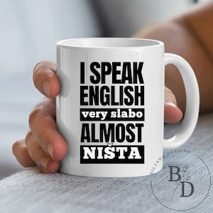Serbian, Croatian, Bosnian Mug | Funny Balkan Gifts | Bilingual dijaspora