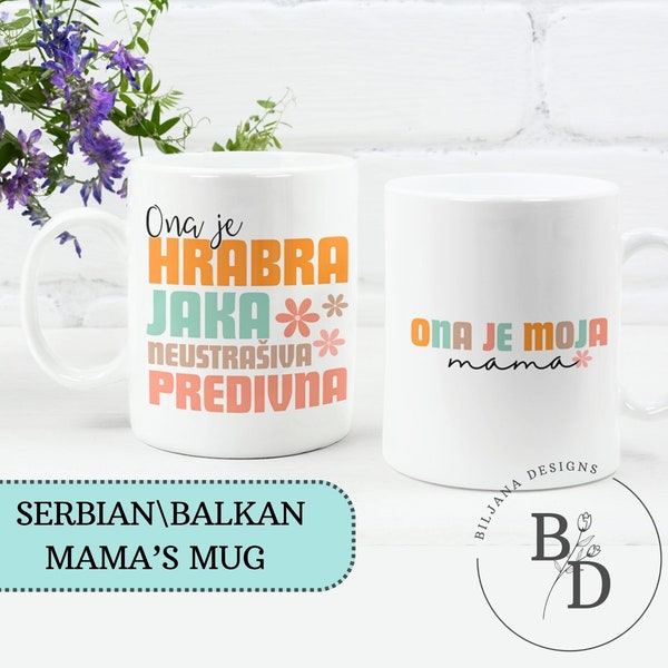 Tasse der serbischen Mama | Serbisches Muttertagsgeschenk | Solja za mamu | Mama