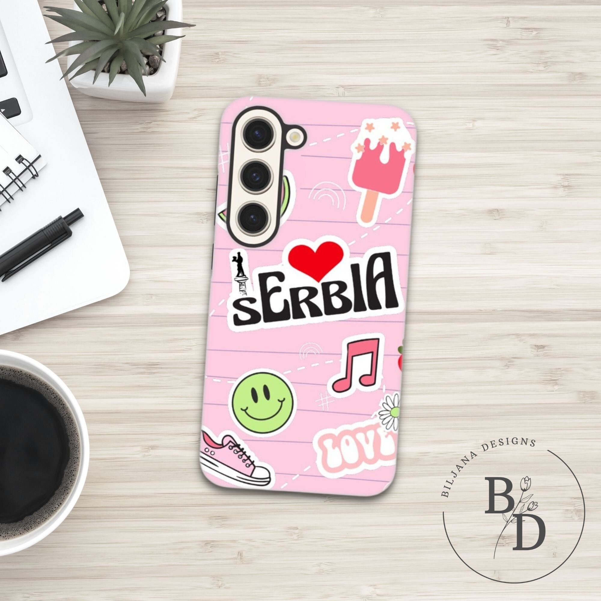 I Love Serbia Samsung Phone Case | Serbian phone case