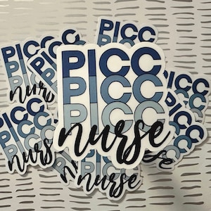 PICC Nurse Sticker - Decal - Laptop Decal - Water Bottle decal