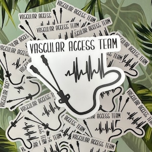 Solo PICC ECG VAT Sticker - Laptop - Decal - Picc nurse - Picc team - Vat - Vas - Nurse - Nurse Gift - Work Decal
