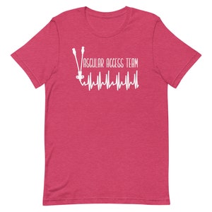 Solo Picc Vascular Access Team Short Sleeve t-shirt - Picc - VAT - VAS - PVat - Picc team - Vat team - Nurse shirt - Work Shirt - Nurse image 7