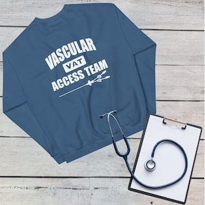 PERSONALIZED Vascular Access Team Picc Sweatshirt, made just for you - Picc - VAT - VAS - Picc team - Nurse shirt - Work Shirt - Nurse gift