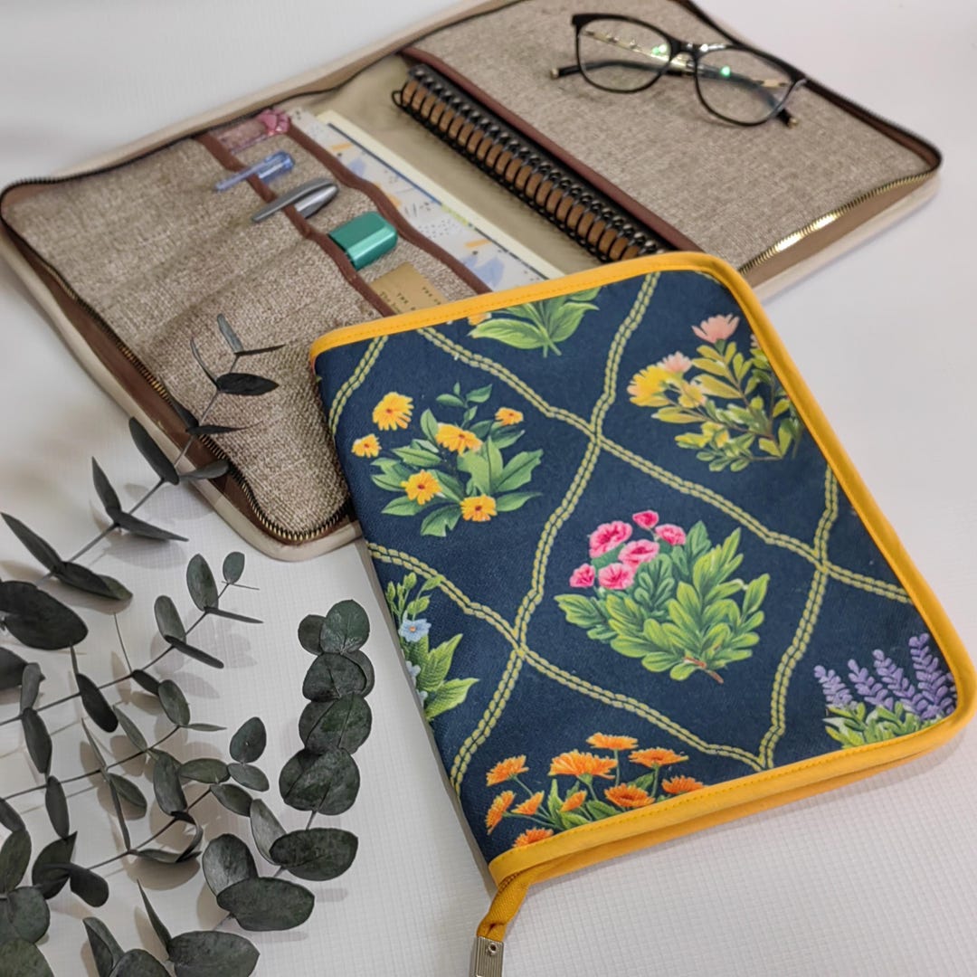 Custom Handmade Zippered Book Cover – Stylish, Functional, Water ...