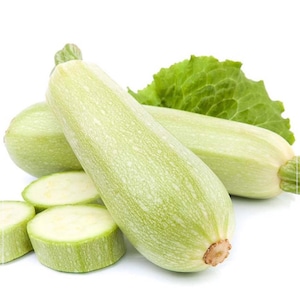20 Samen weiße Zucchini-Samen, Sommerkürbis-Samen, Gemüse, natürlich, ohne GMO, Erbstück