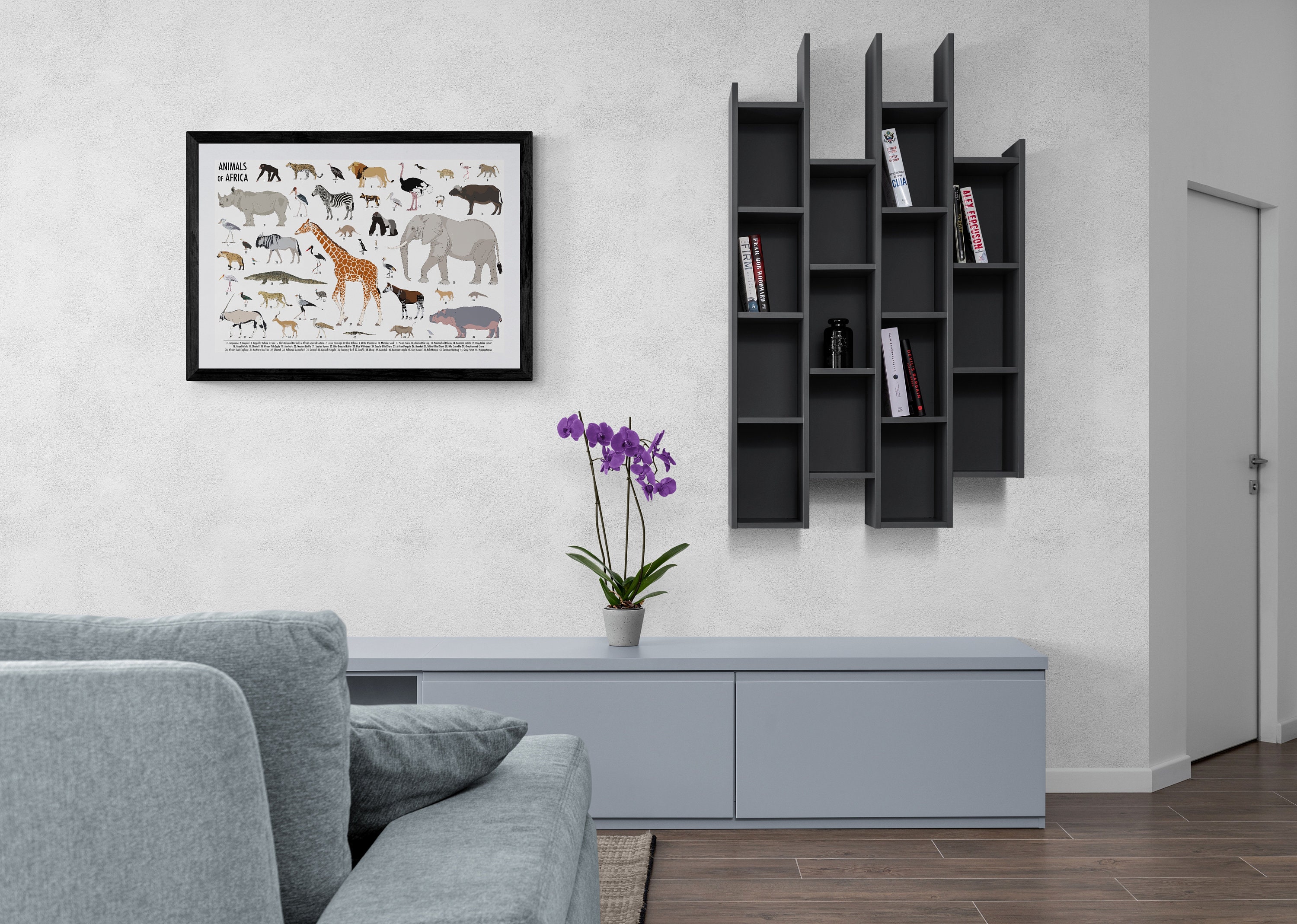 Animals of Africa Poster - Etsy