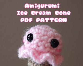 Cornet de crème glacée Amigurumi MOTIF Fichier PDF