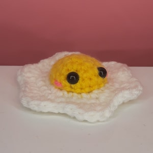 Amigurumi Fried Egg Plush Toy