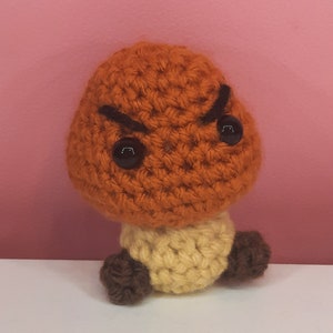 Amigurumi Angry Mushroom Plush Toy