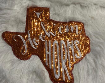 Texas Longhorn Football Patch - Vintage Chenille Collectible