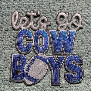 Cowboy Chenille Patch - Dallas Football Decor