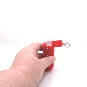 Crochet Lip Balm Holder/Jacket Pull