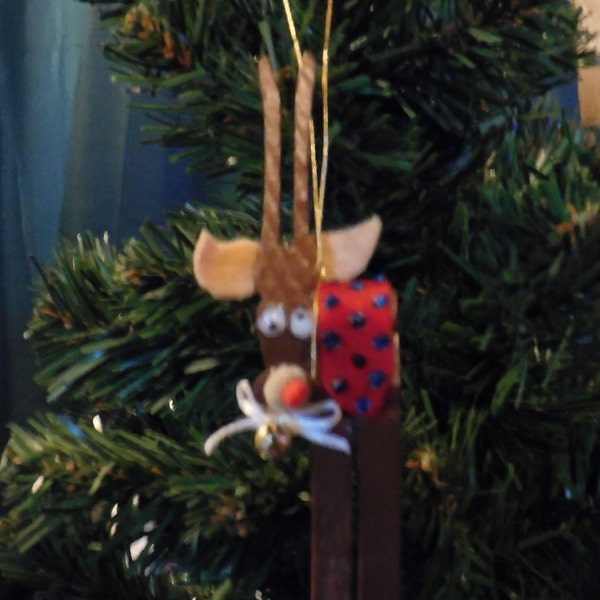 Clothespin Reindeer Etsy