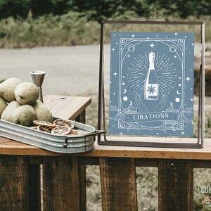 Libations Sign Template Baby Shower Drink Sign, Tarot Baby Shower, Baby ...