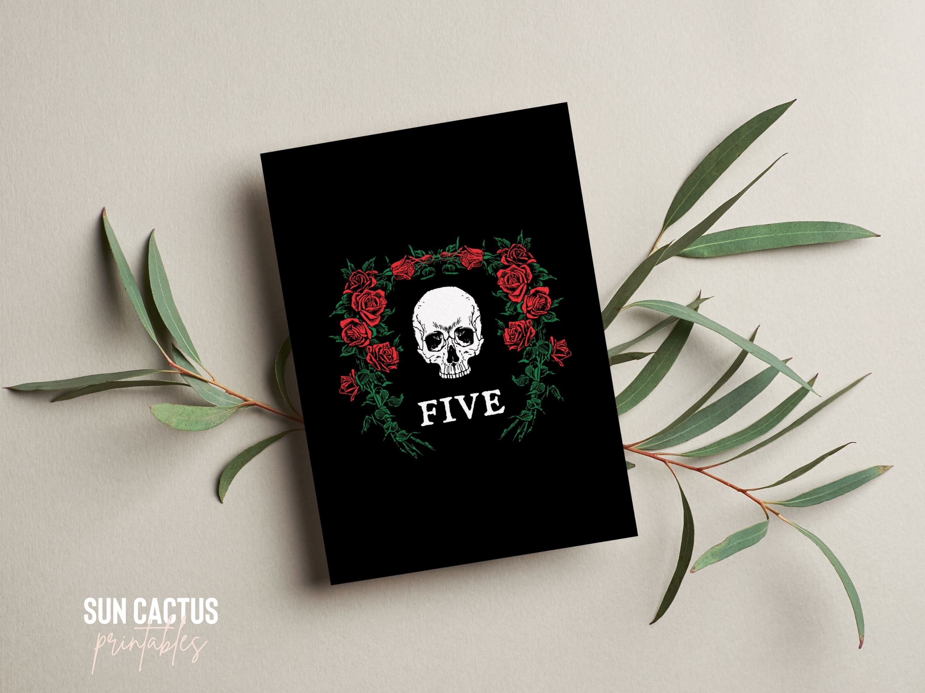 Table Numbers Template | Moody, Elegantly Gothic Table Numbers for Your ...