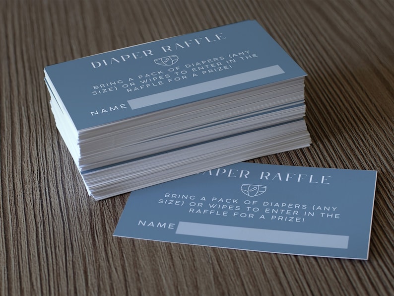 Tarot Diaper Raffle Bundle Template | Printable Diaper Raffle Sign and ...