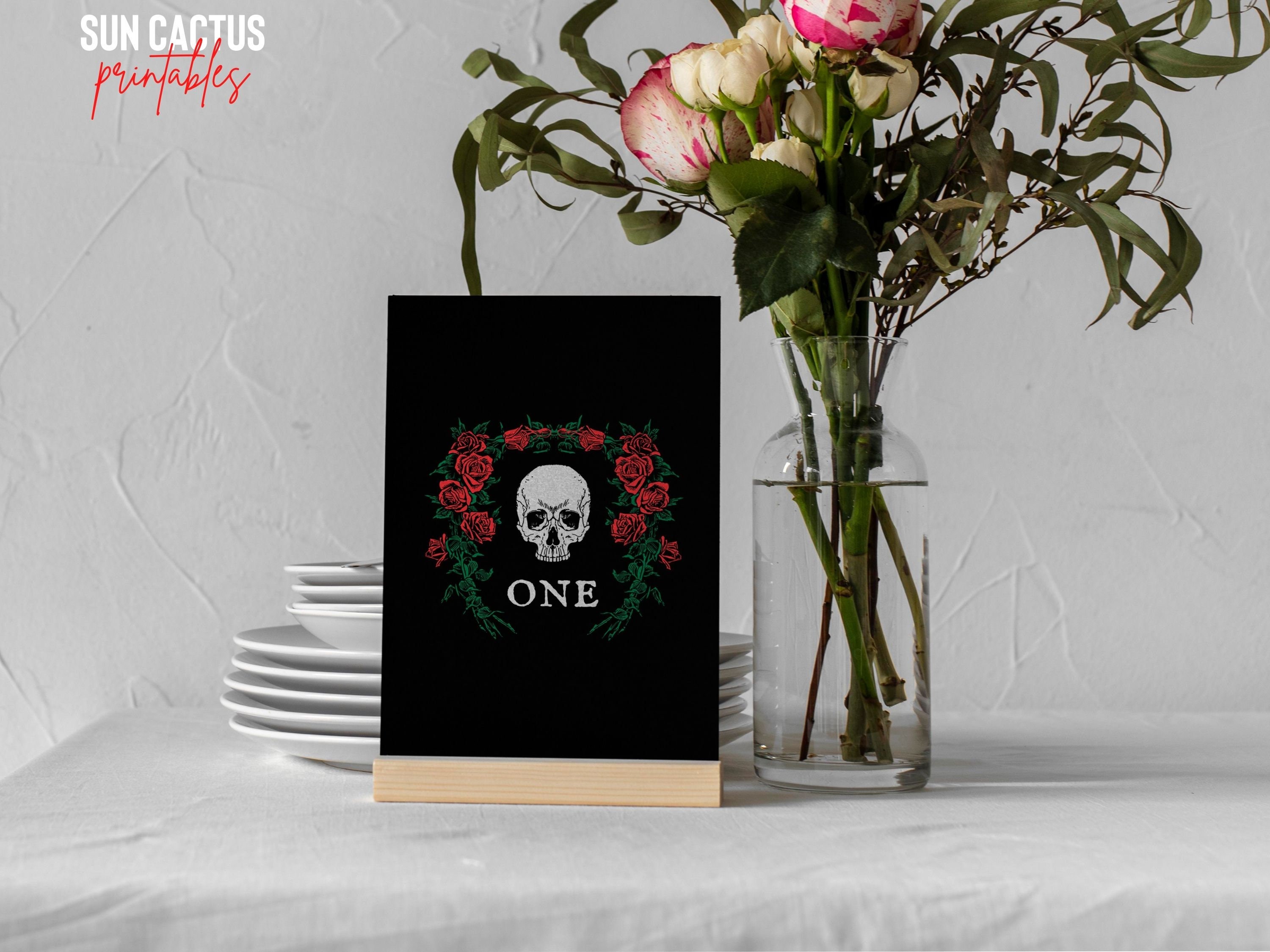 Table Numbers Template Moody Elegantly Gothic Table Numbers - Etsy