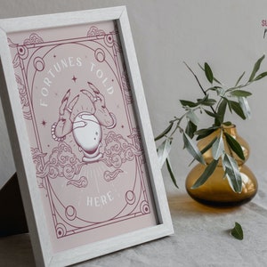 Fortunes Told Here Schild Vorlage | Tarot Zeichen, Wahrsagerin Zeichen, Hochzeit, Babyparty, Party Zeichen, Halloween, Celestial, Tarot 2
