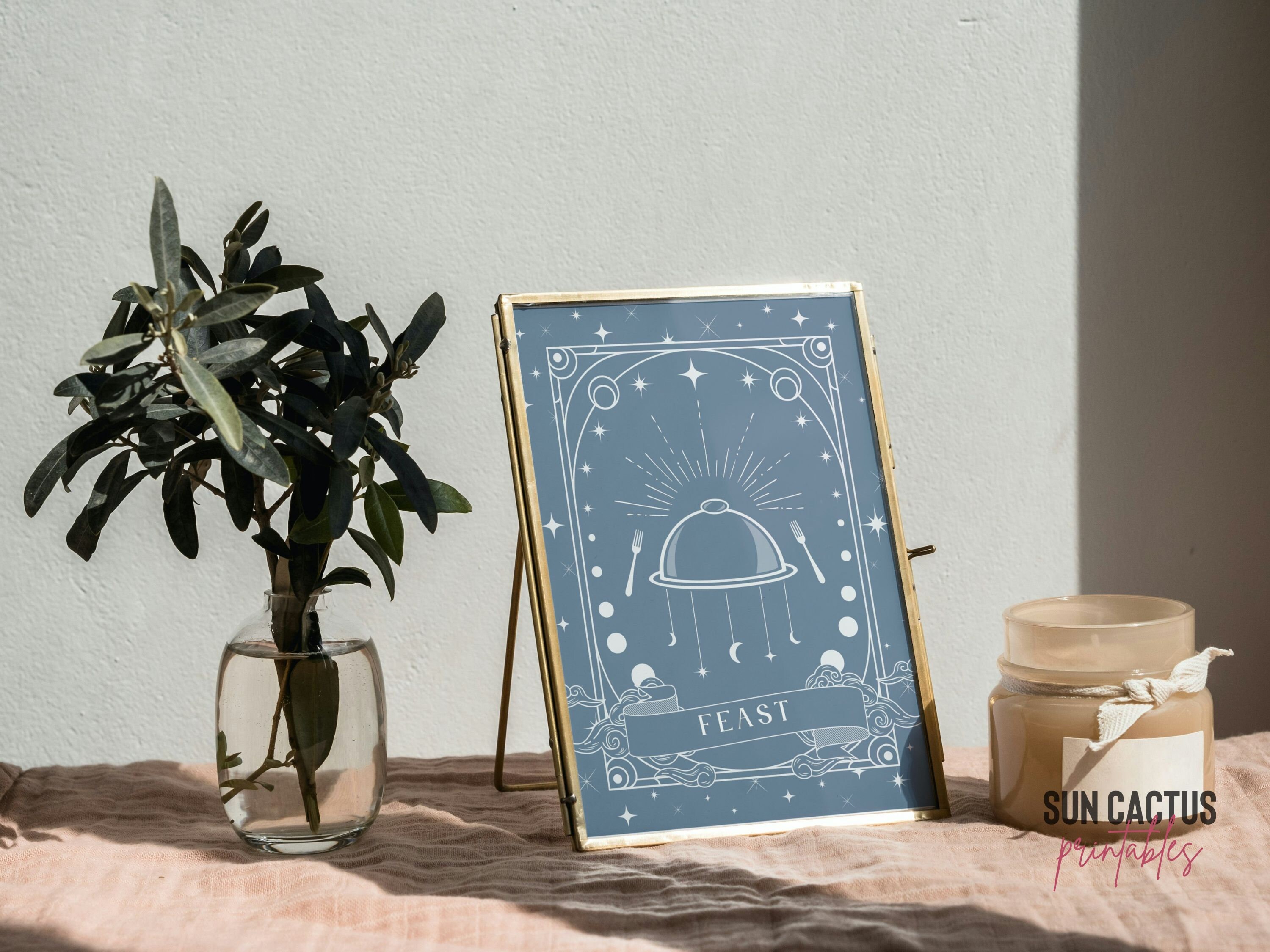 The Feast Sign Template | Printable Food Bar Sign, Food Table, Table ...