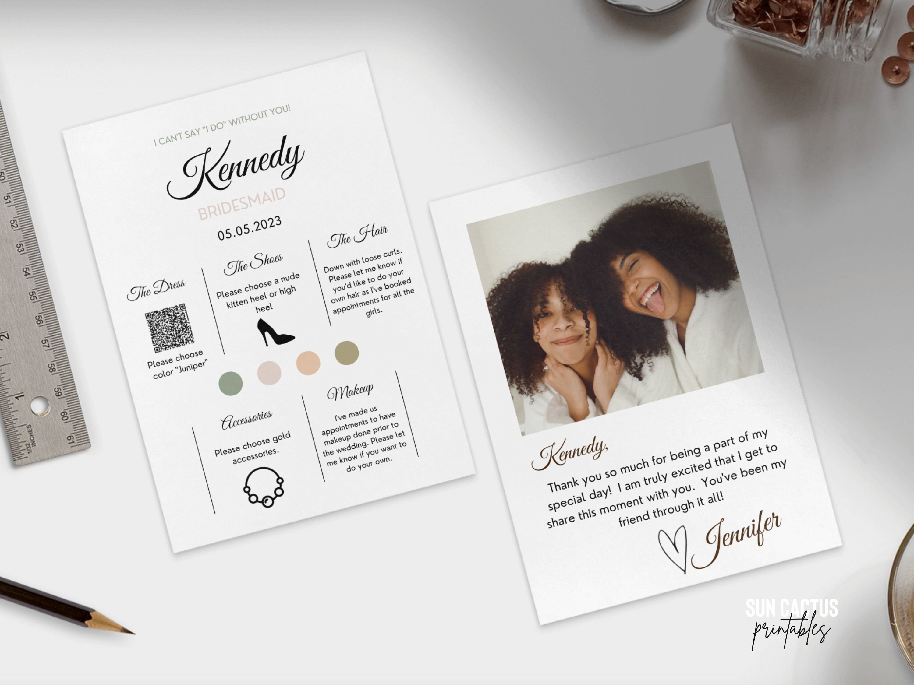 Bridesmaid Proposal Card Template Photo Bridesmaid Info Etsy Bridesmaid Proposal Card Template Photo Bridesmaid Info Etsy