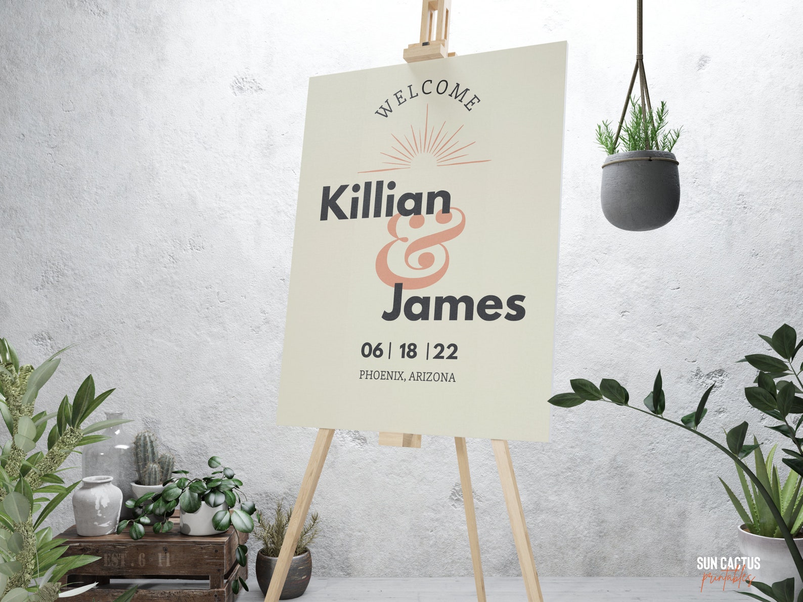 Wedding Welcome Sign, Vintage Retro Style, Perfect for Ceremony or ...