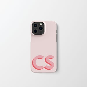 Personalized Large Bottom Initial iPhone Case | Custom Monogram iPhone 14 13 12 11 Pro Max Case  | Galaxy S23 S22 | Pixel 6 5 4 | PC2