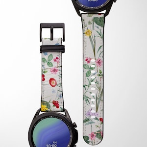 Summer Bouquet Samsung Watch Band | Samsung Galaxy Band | Floral Galaxy Watch 3 4 Band | Galaxy Watch 40mm 41mm 42mm 44mm 45mm 46mm Classic