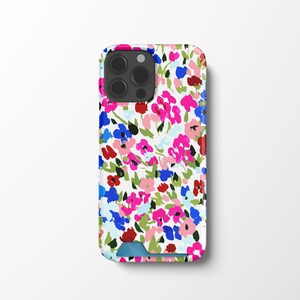 Wildflowers iPhone 13 Card Case | Floral CardHolder Phone | Flowers Samsung Galaxy S22 Wallet Case | S21 Ultra Plus