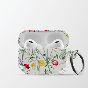 Floral Pattern Air Pods Case | Custom Summer Bouquet Protective Apple AirPods Pro 2 Case | Flower AirPods Case | AC010