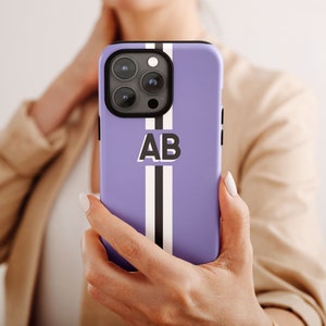 Custom Initial iPhone 14 Pro Case | Pastel Monogram Phone Cover | iPhone 13 12 11 Xs Xr 8 7 Max | Samsung S22 S21 | Pixel 6 5 | CC023