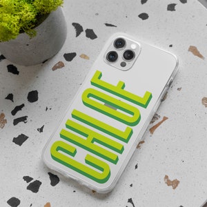 Personalized Name iPhone 15 Pro Case | Monogram Initials Clear iPhone 14 13 12 11 Xs Xr 8 7 Max | Custom Samsung S24 S23 | Pixel 8 7 | CC3
