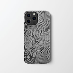 Beskar Imperial Telefonskal | Silverfärgat Hårt Skyddande Tryckknappsskal för iPhone Samsung Galaxy Google Pixel