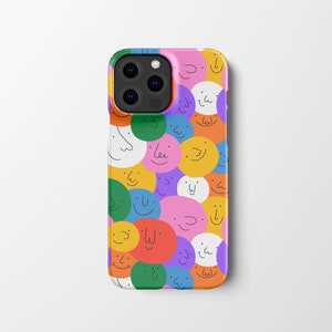 Smiley Face Phone Case | iPhone 13 12 11 Xr Xs Pro Plus Max case  | Samsung Galaxy S22 S21  | Google Pixel 6 5 4