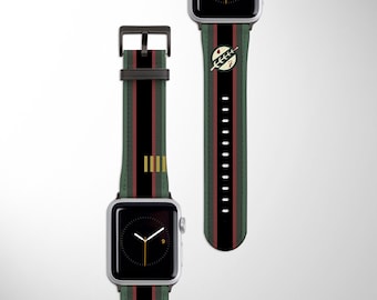 Boba Fett Apple Watch-band | Veganistisch leren horlogeband 38 mm 40 mm 42 mm 44 mm
