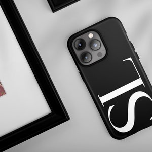 Funda personalizada con iniciales para iPhone / Funda personalizada con monograma para iPhone 14 Pro / Funda con nombre para iPhone 13 12 Pro Max / Galaxy S23 / Pixel 7 6 5 4 / PC16