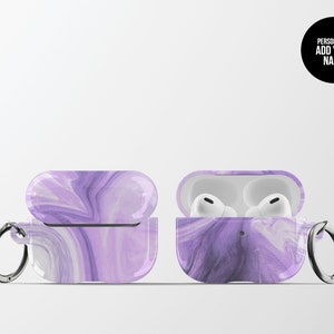 PERSONALIZED PURPLE HAZE MARBLE Airpods Case  | Airpods Pro | Protective Airpods Case | Custom AIrpods Case | Minimalist Airpods Case | Marble Airpods Case | Cute Airpods Case | CaseNation