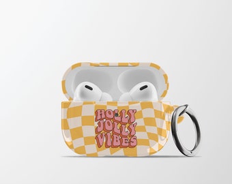 Weihnachtsschmuck AirPods Case | Festliche Ohrhörer Hartschale mit Karabiner für Apple, Samsung & Pixel Buds | AC28