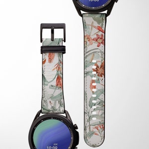 Tiger Lilies Samsung Watch Band | Samsung Galaxy Band | Floral Galaxy Watch 3 4 Band | Galaxy Watch 40mm 41mm 42mm 44mm 45mm 46mm