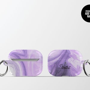PERSONALIZED PURPLE HAZE MARBLE Airpods Case  | Airpods Pro | Protective Airpods Case | Custom AIrpods Case | Minimalist Airpods Case | Marble Airpods Case | Cute Airpods Case | CaseNation