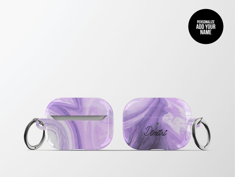 PERSONALIZED PURPLE HAZE MARBLE Airpods Case  | Airpods Pro | Protective Airpods Case | Custom AIrpods Case | Minimalist Airpods Case | Marble Airpods Case | Cute Airpods Case | CaseNation