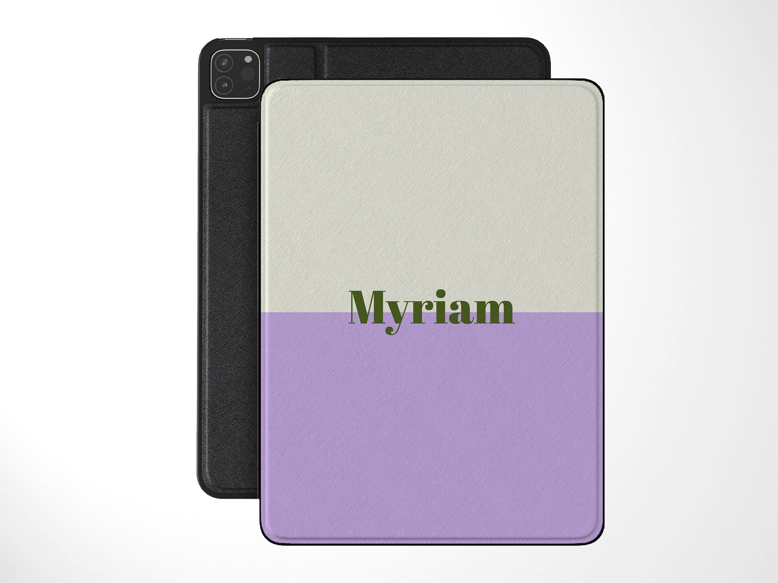 Custom Monogram iPad Folio Case | Personalized Initial iPad Case | iPad Pro 11 12.9 | iPad 10.2 | iPad Air 10.9 Tablet Cover | IPC1